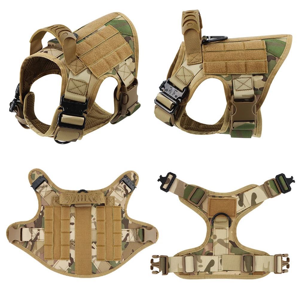PETRAVELCN Military Style Dog Harness Vest For Malinois Training