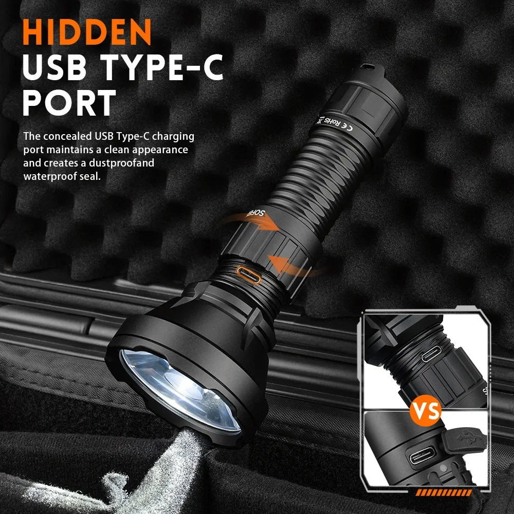 Sofirn SF26 2000lm SFT40 6000K Tactical Flashlight Type C
