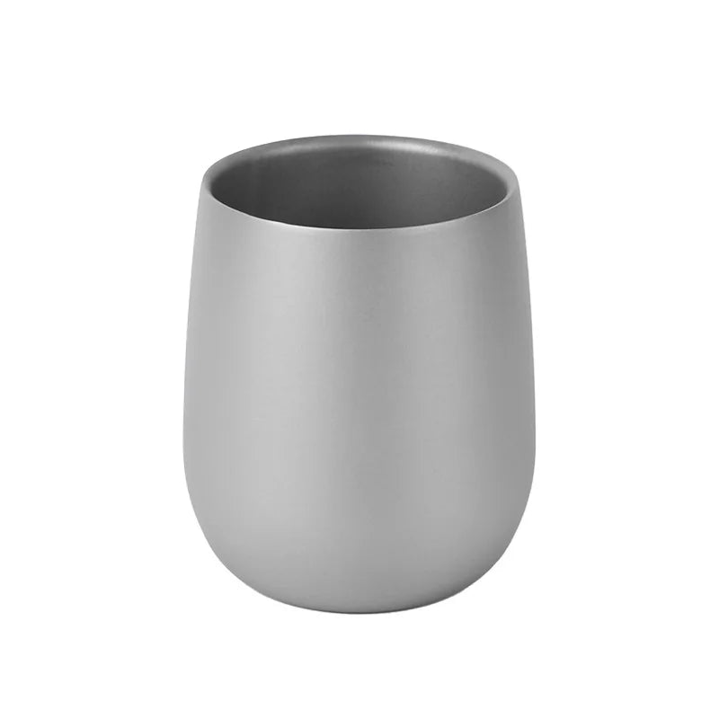 Titanium Insulated Double Wall Cup For Camping And Hiking Gear