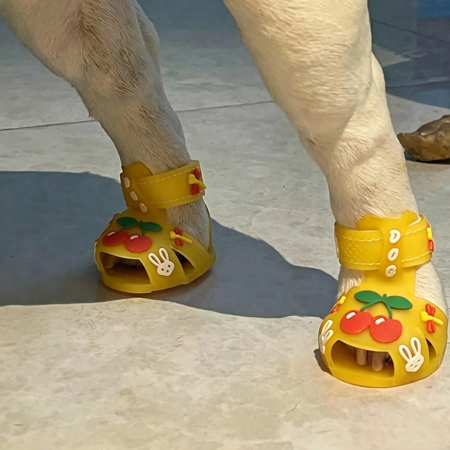 Small Dog Rain Shoes Silicone Sandals Teddy Bear Outdoor Style