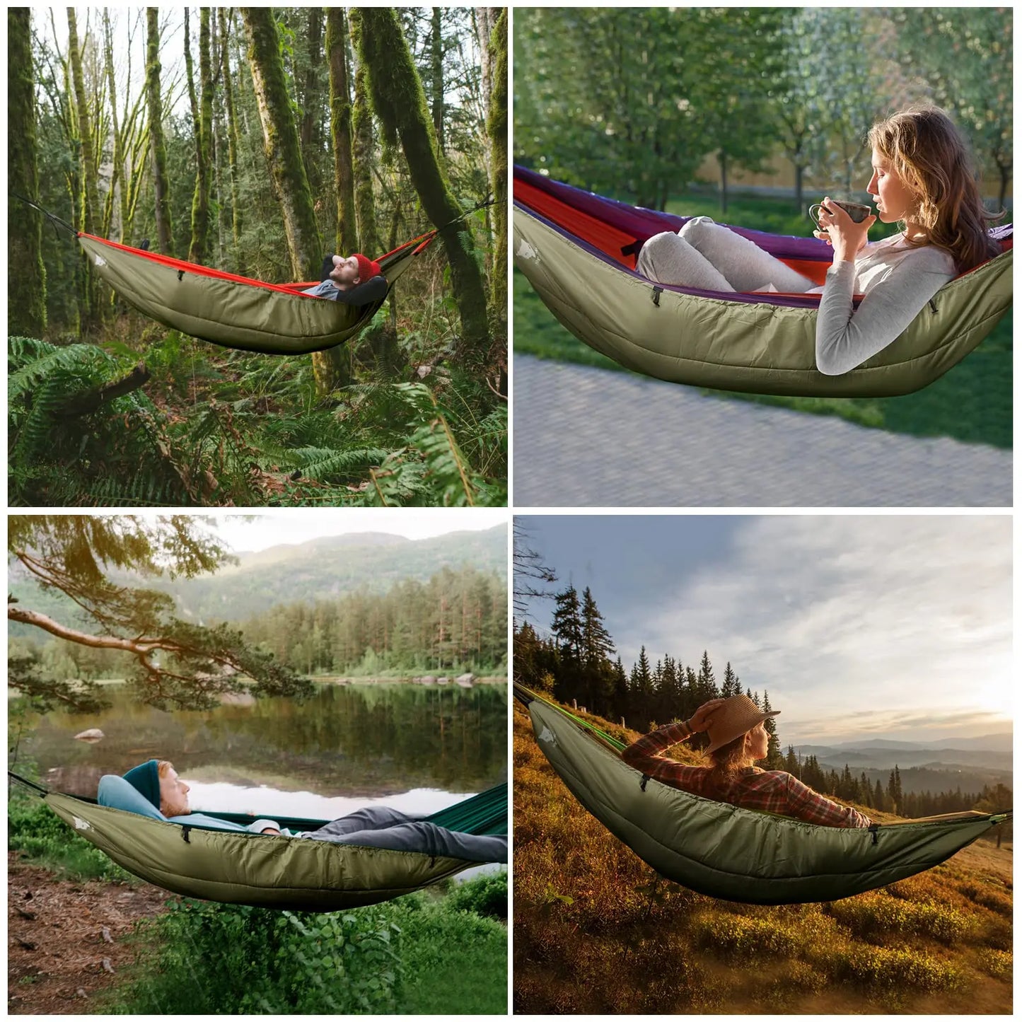 Insulated Hammock Underquilt Sleeping Bag Four Season Lightweight Warm