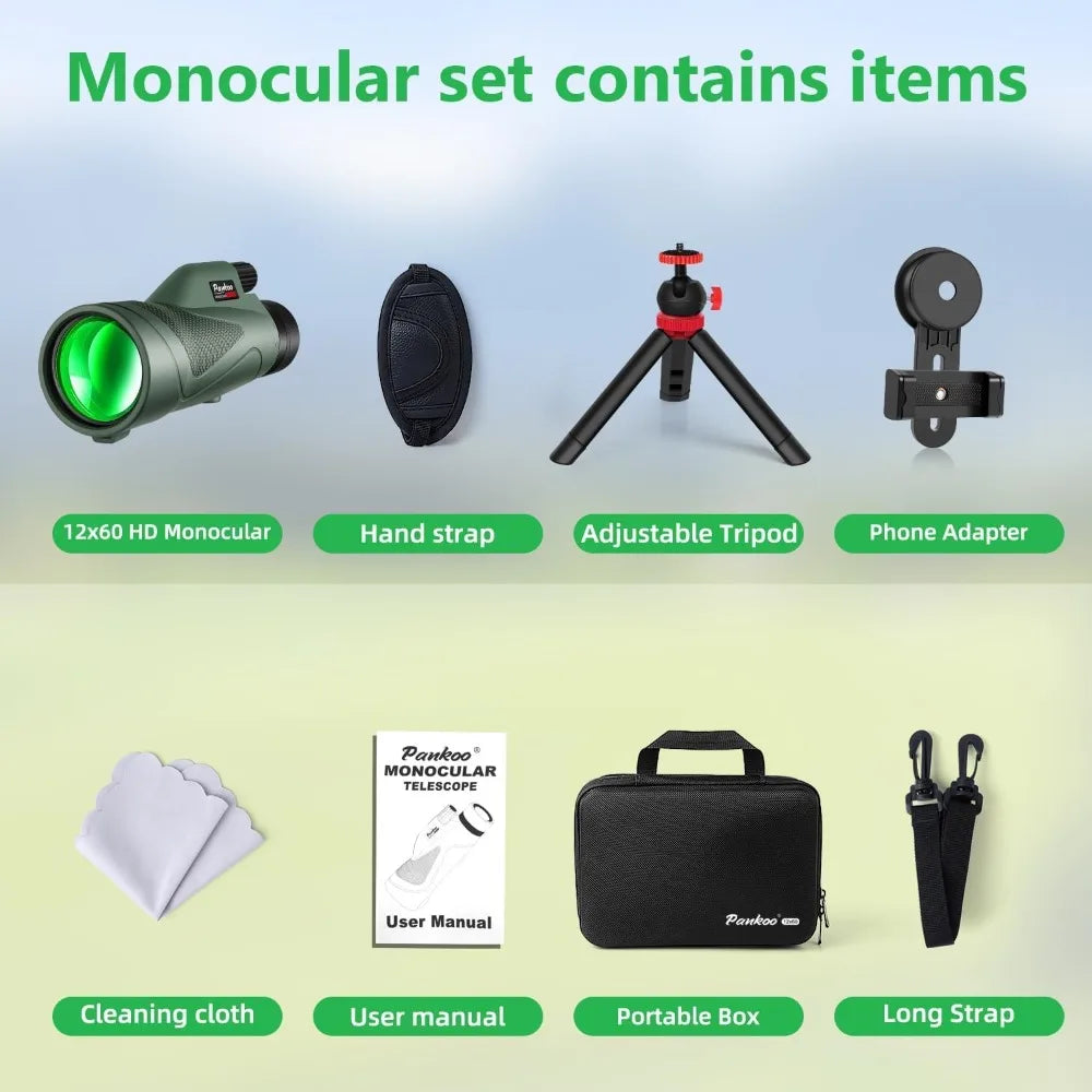 YTYIN Monocular Telescope HD With Smartphone Adapter