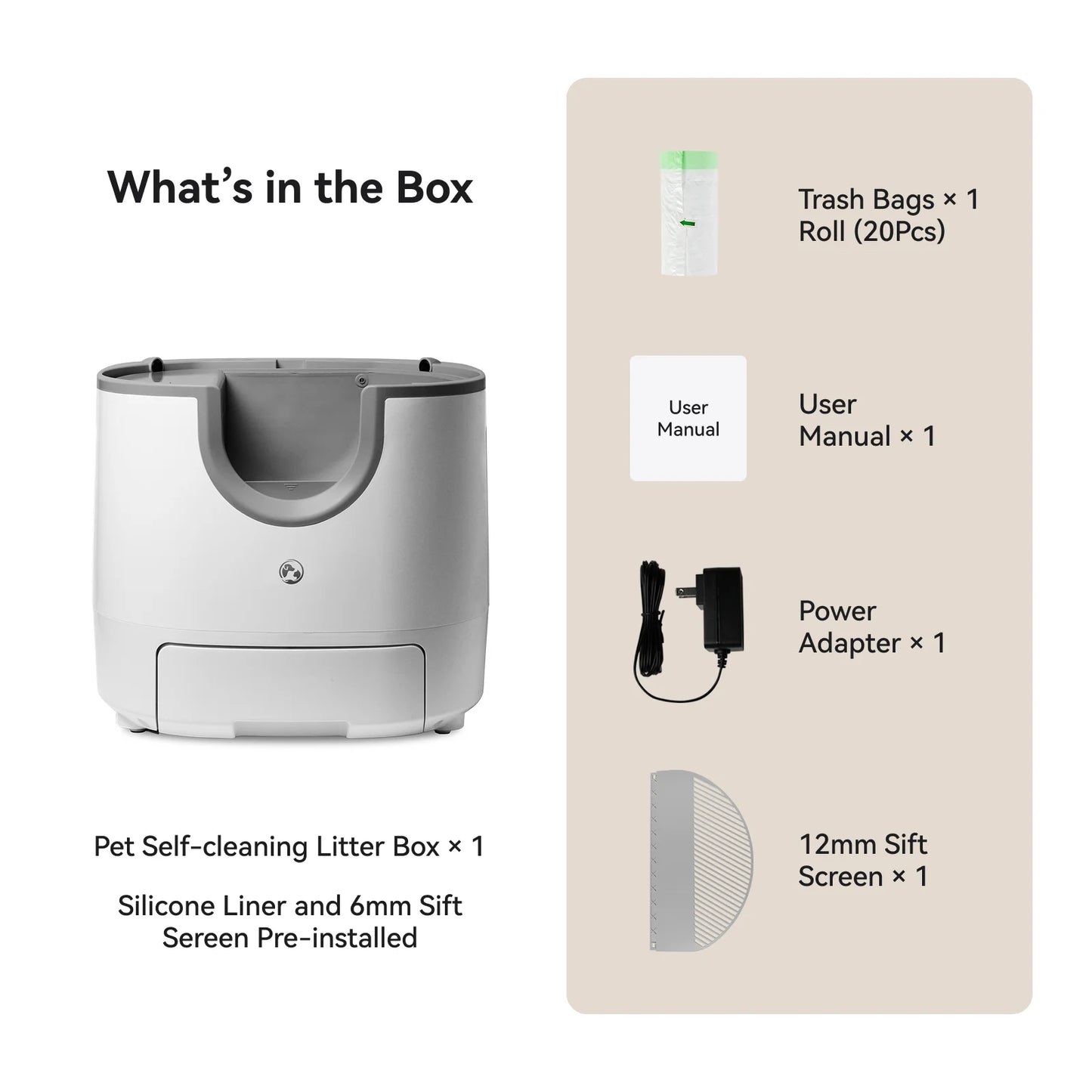 Furoomate Automatic Self-Cleaning Cat Litter Box High-Capacity