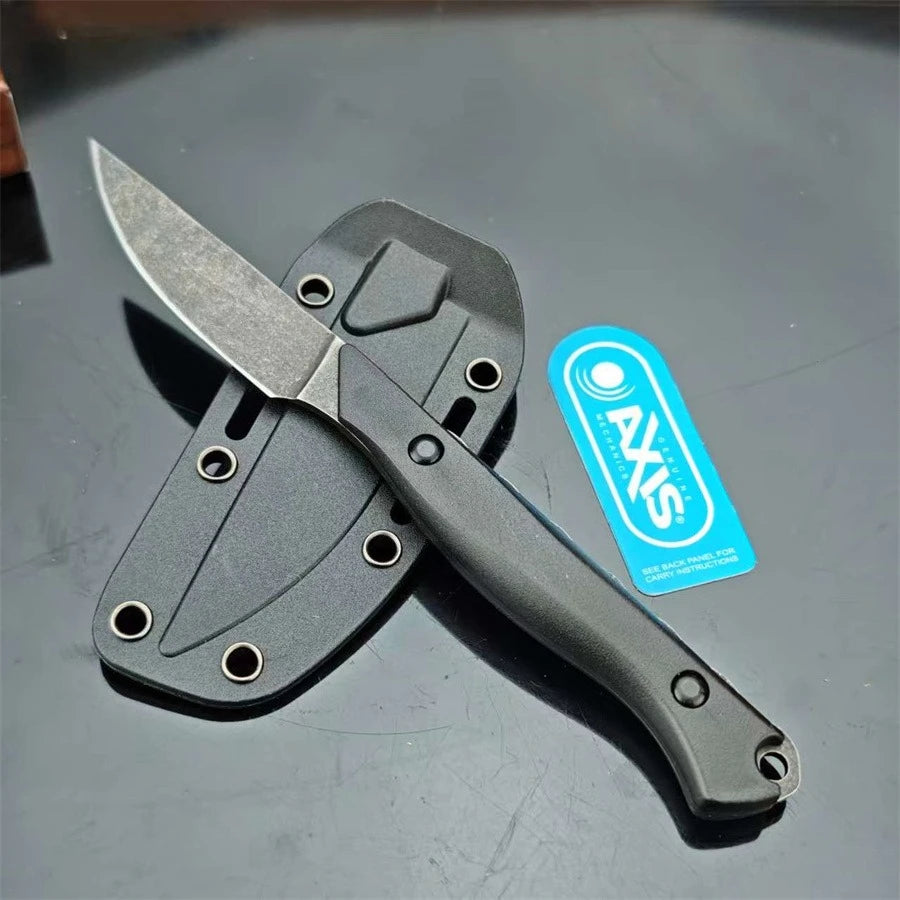 BM 15700 Fixed Blade Knife with Nylon Boltaron Outdoor EDC Multitool Portable Survival Camping and Fishing Straight Knives