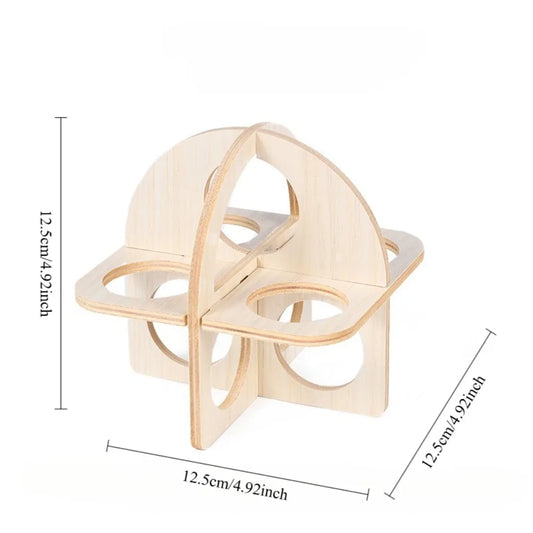 Hamster Wooden Swing Toy For Small Pets Cage Accessories