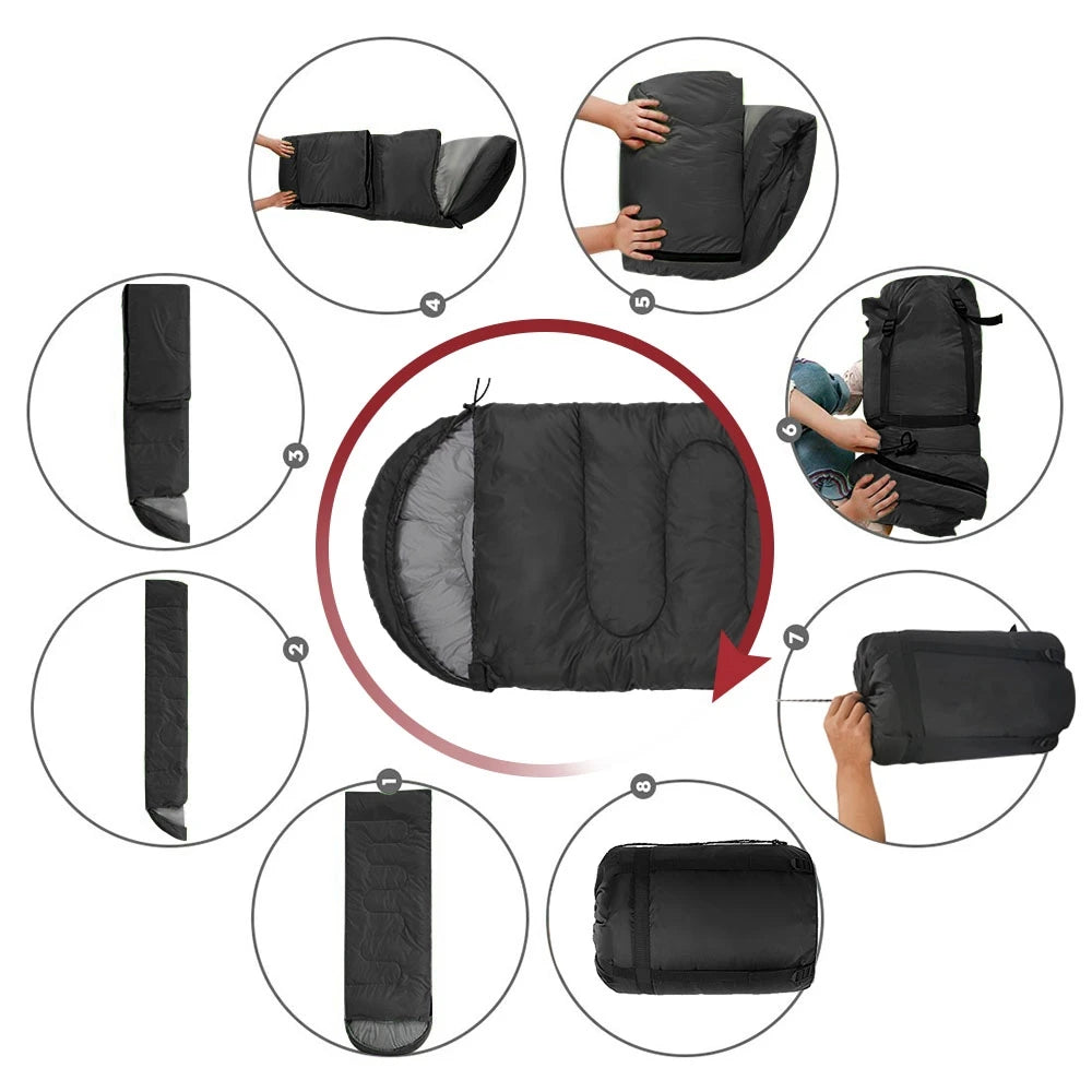 Cotton Mummy Sleeping Bag for Camping and Outdoor Trips