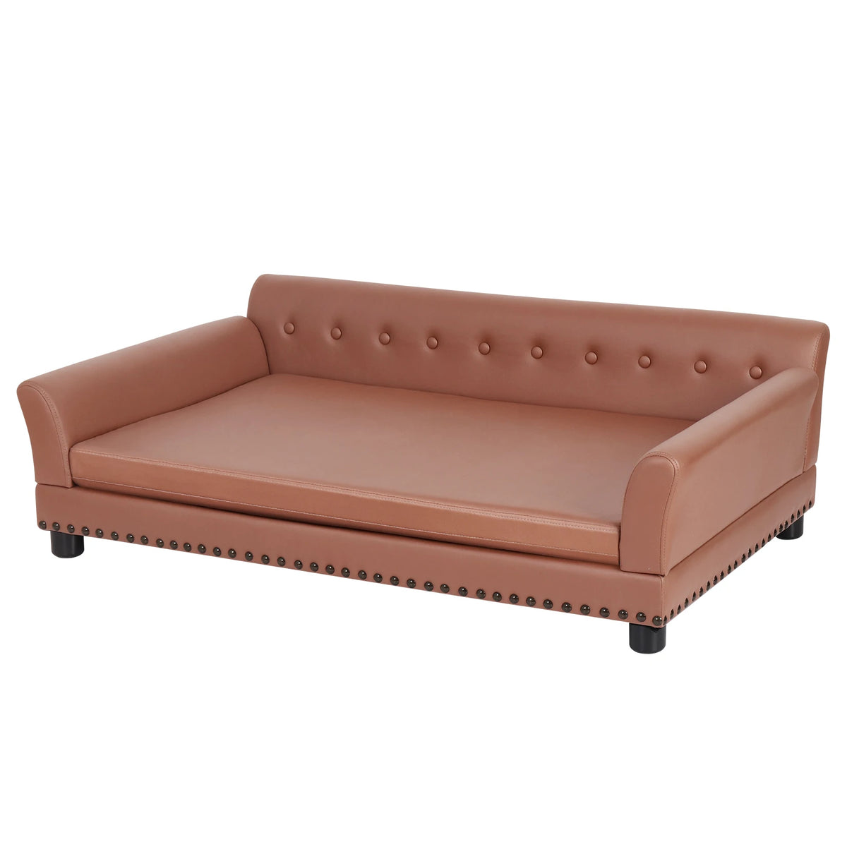 BingoPaw Waterproof Faux Fur Sofa Dog Bed With Removable Cushion