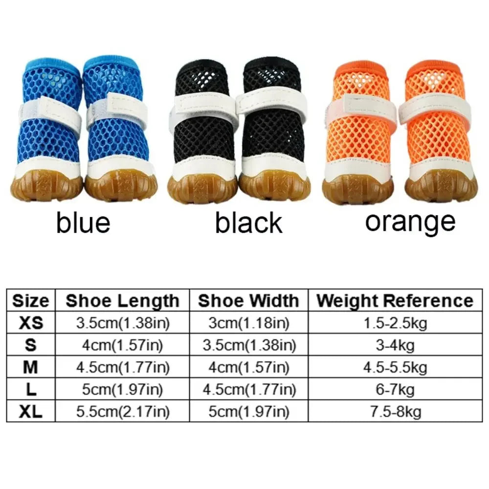 Breathable Net Dog Shoes Outdoor Anti Slip For Small Dogs
