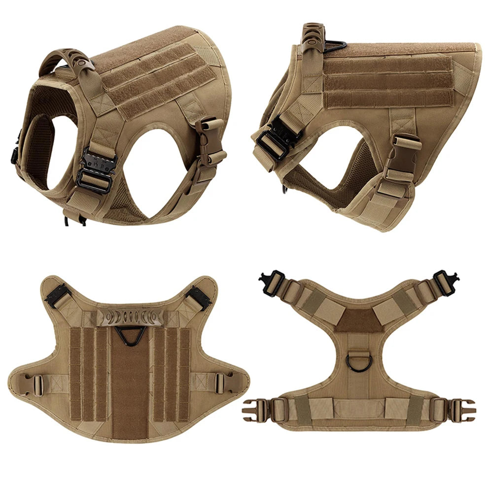 PETRAVELCN Nylon Dog Harness And Leash Set With Quick Release Vest