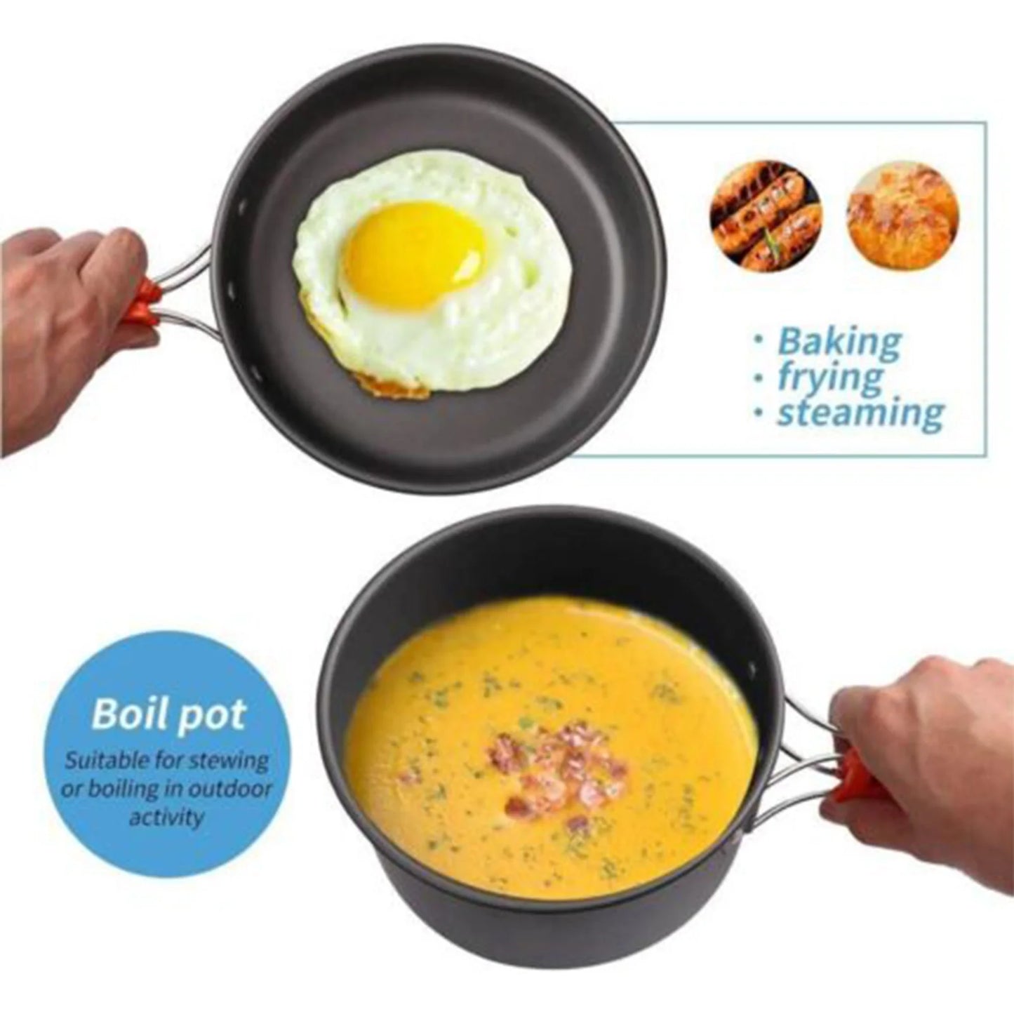 ACRDDK Portable Camping Cookware Set With Utensils