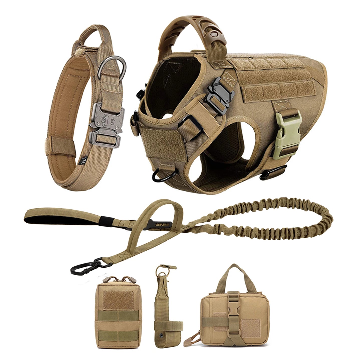PETRAVELCN Nylon Dog Harness And Leash Set With Quick Release Vest