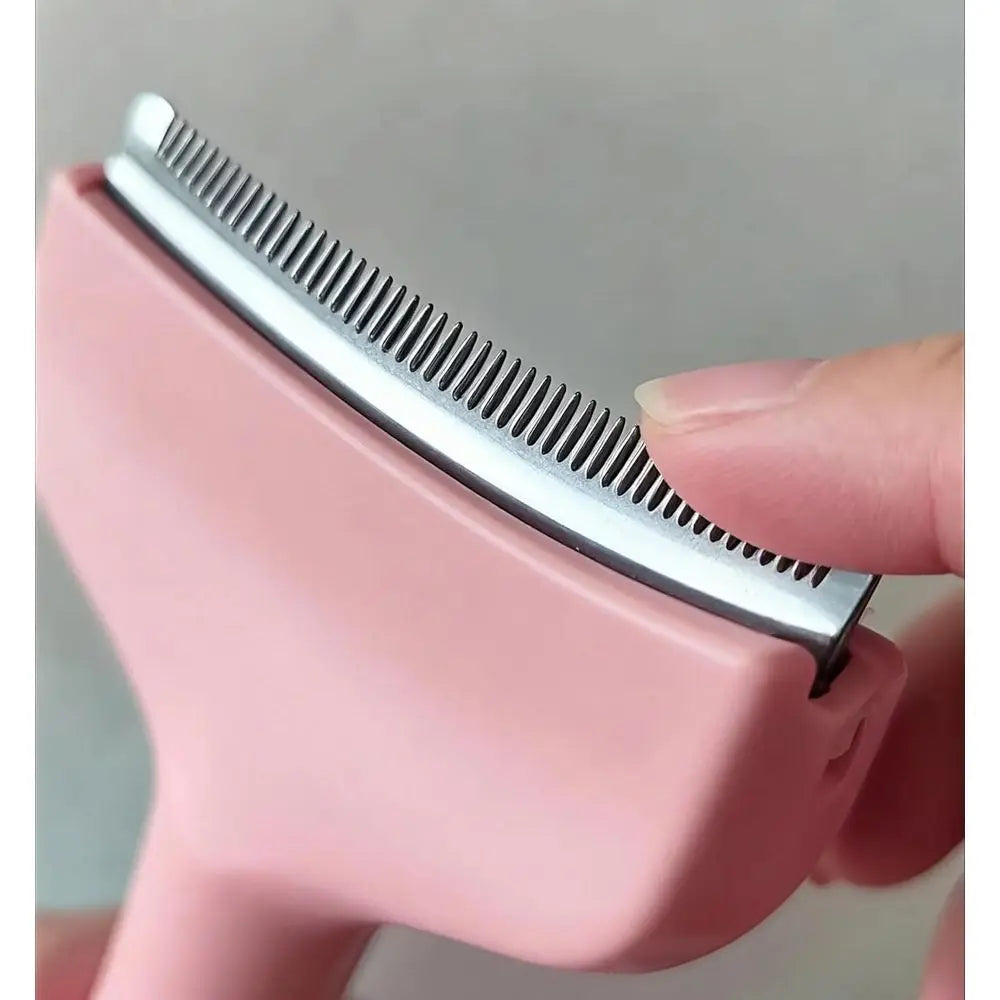 Small Comb or Shedding Dogs & Cats, V-Shape Tight Teeth Deshedding Dog Brush with Ergonomic Design Grip Handle, Pro Pet Combs or
