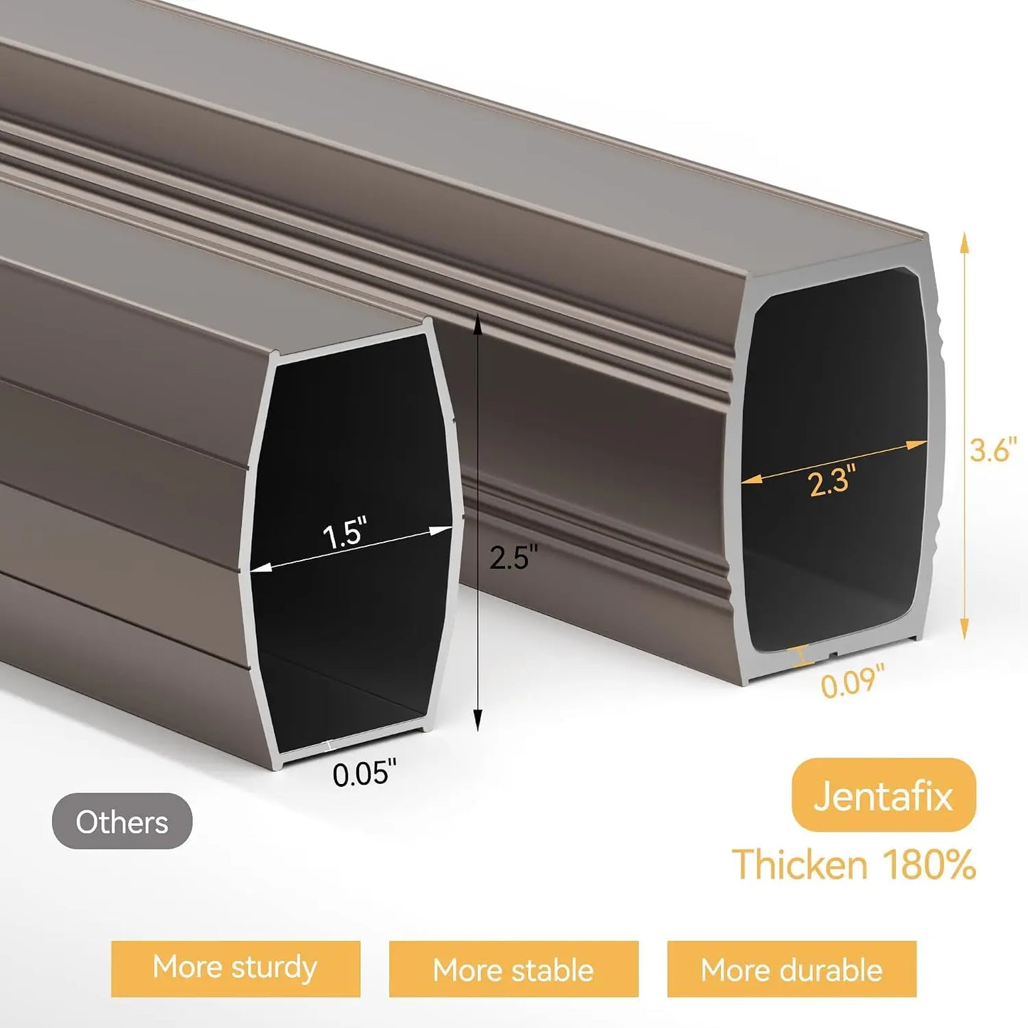 9'x12' Heavy Duty Double Top Rectangular 360° Rotatable Offset Cantilever Patio Umbrella, Customized