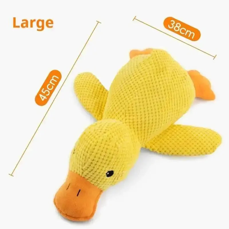Squeaky Plush Duck Dog Toy Bite Resistant Chew Toy For Puppies