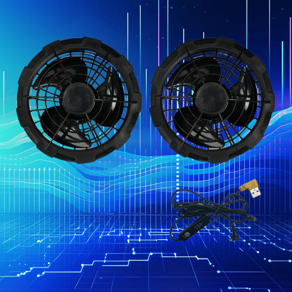 Wearable Cooling Vest With Air Conditioner Fan For Summer Outdoor