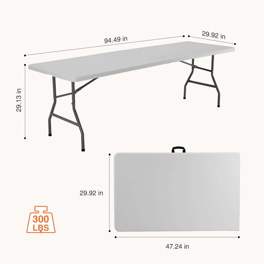 JHK Heavy Duty Portable Folding Table With Carrying Handle Outdoor
