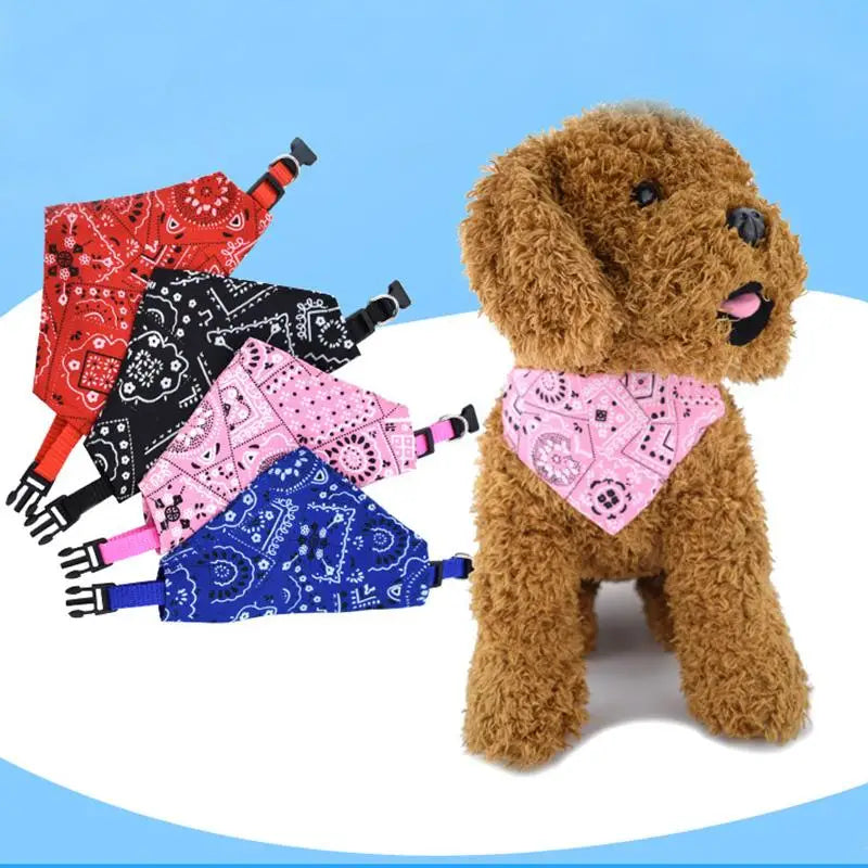 Cat Collar Lovely Adjustable Bandana Scarf For Pets