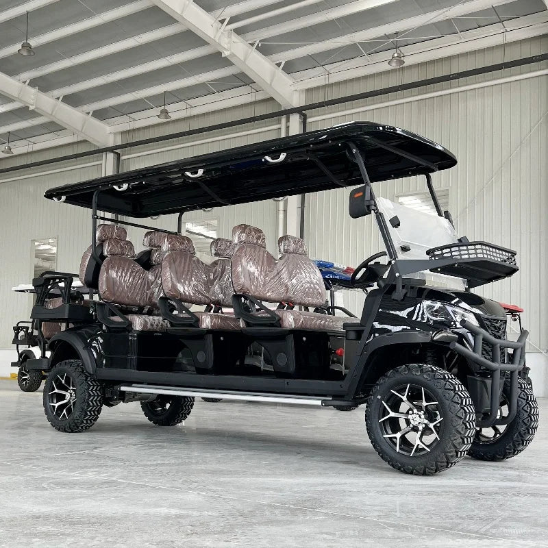 4 6 8 Passenger Luxury Electric Personal Golf Cart 4 Wheel Disc Brake Off-Road Vehicle Suitable for Various Terrains Golf Buggy