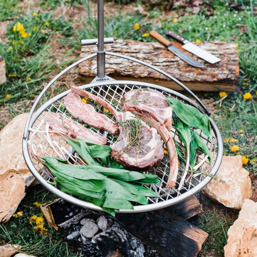 outdoor furniture Outpost Grill 24 - Standalone Campfire Grate  X Series Accessory Stainless Steel, Durable, Campfire GrillGrate