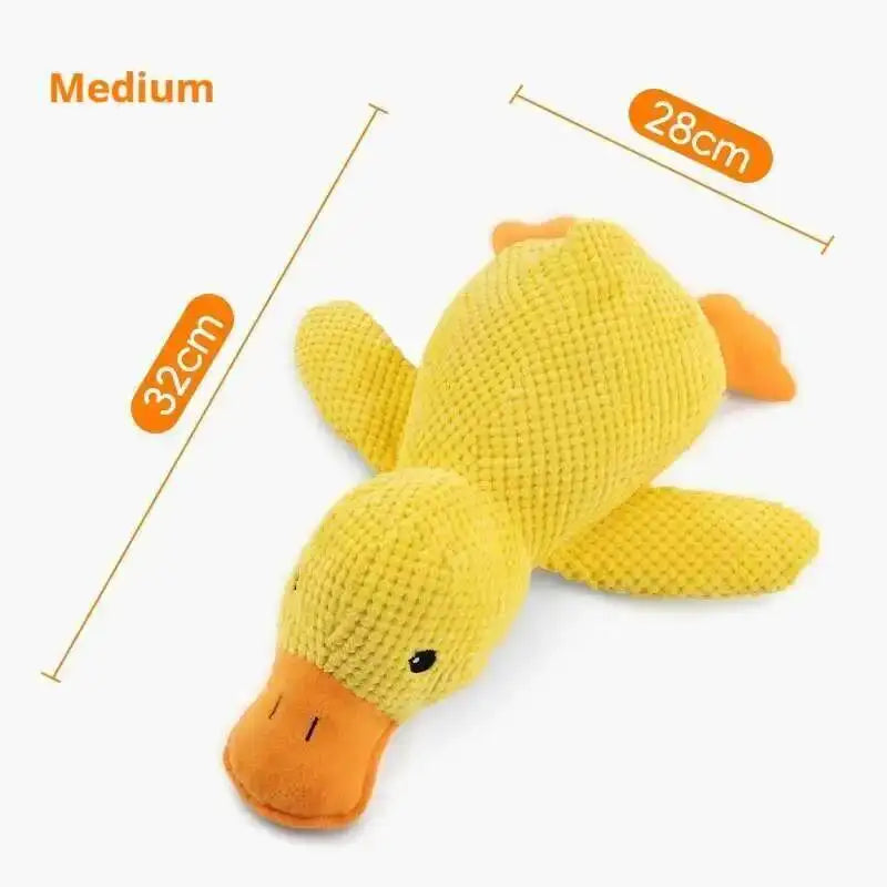 Squeaky Plush Duck Dog Toy Bite Resistant Chew Toy For Puppies