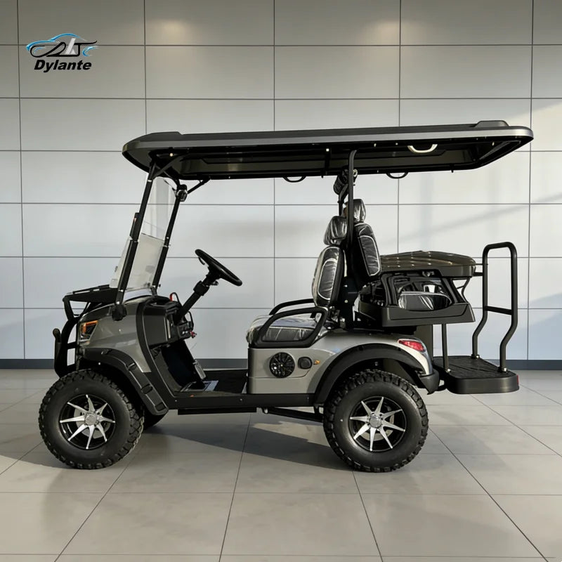 Buy Factory Made Electric Golf ATV Maintenance Free Battery 48V 100ah 4 Wheels 4kw AC Motor China Off-Road Golf Cart