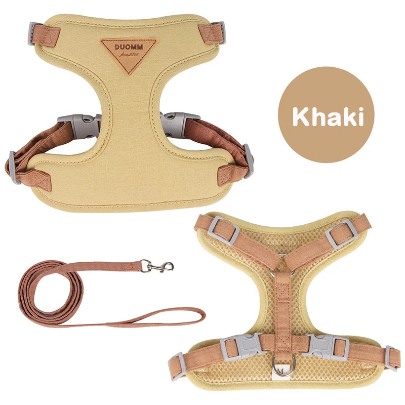 Breathable Puppy Harness And Leash Set For Small And Medium Dogs And Cats