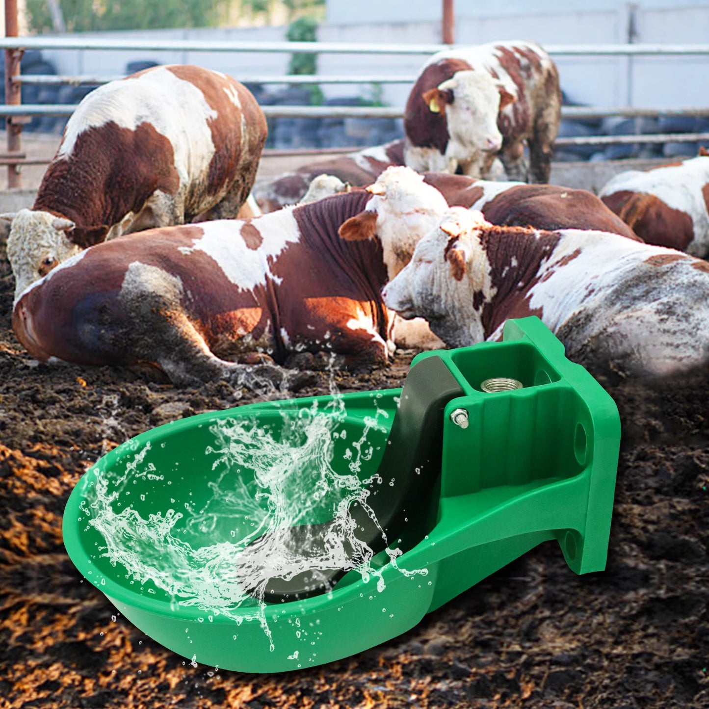 Automatic Livestock Waterer Bowl ABS Material for Farm Animals