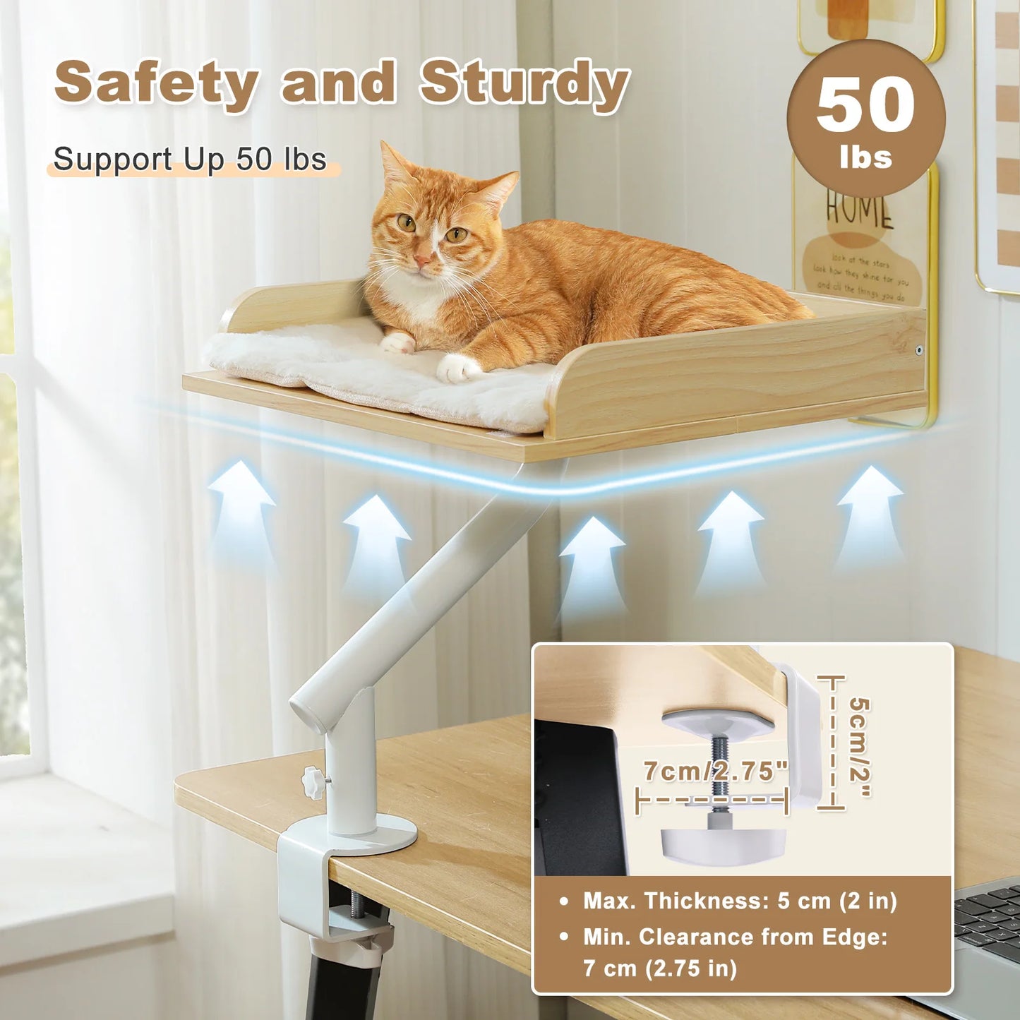 PAWZ Road Cat Desk Bed 360 Degree Premium Rotatable Stand