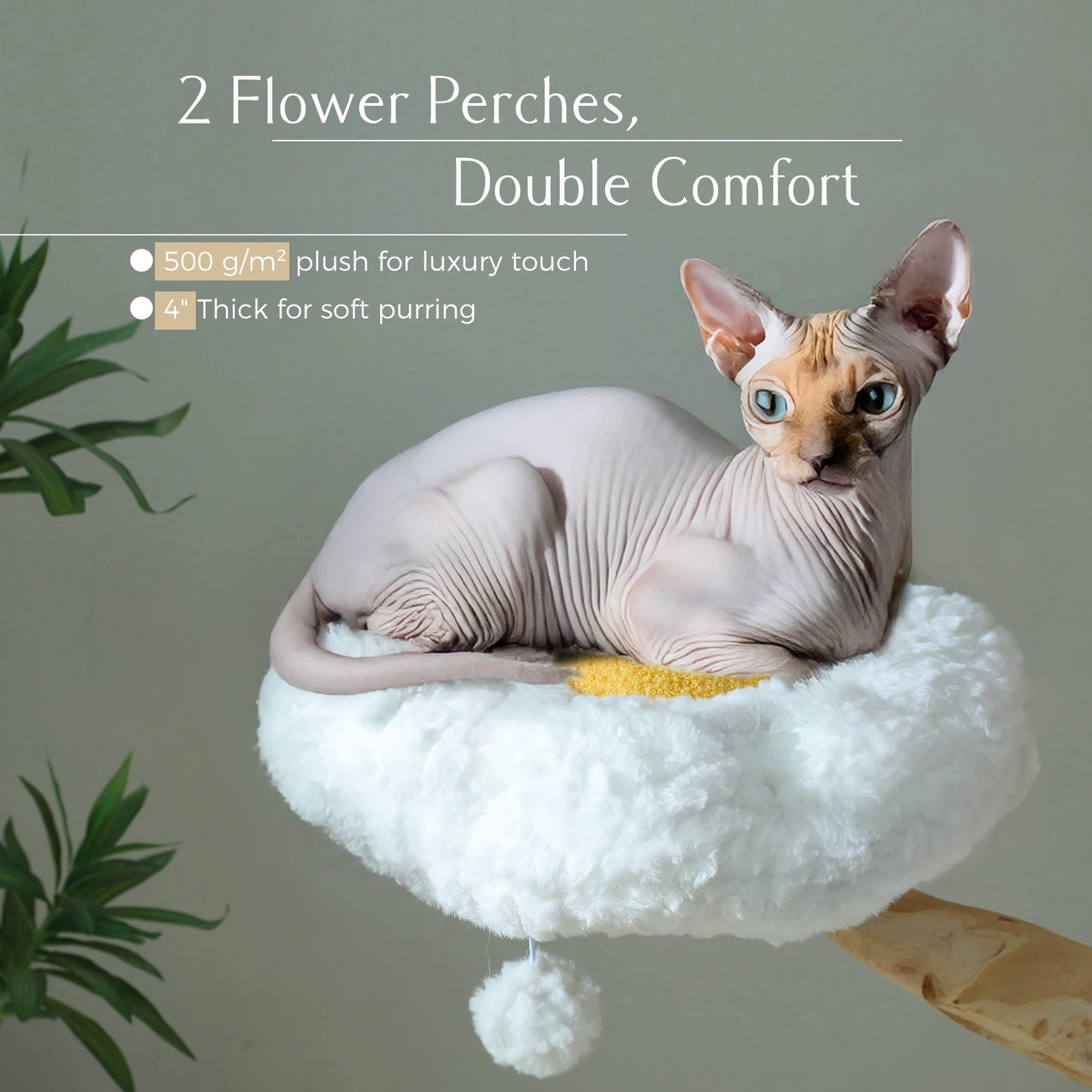 PAWZ Road Five Tier Cat Tree Tower With Sisal Posts And Wicker Bed