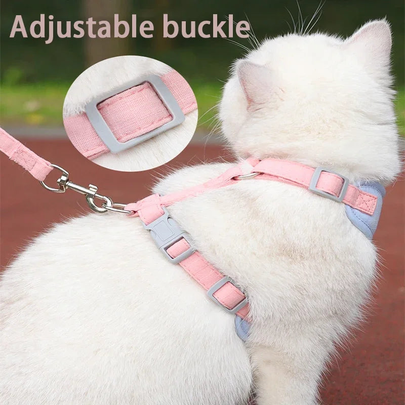 Breathable Puppy Harness And Leash Set For Small And Medium Dogs And Cats