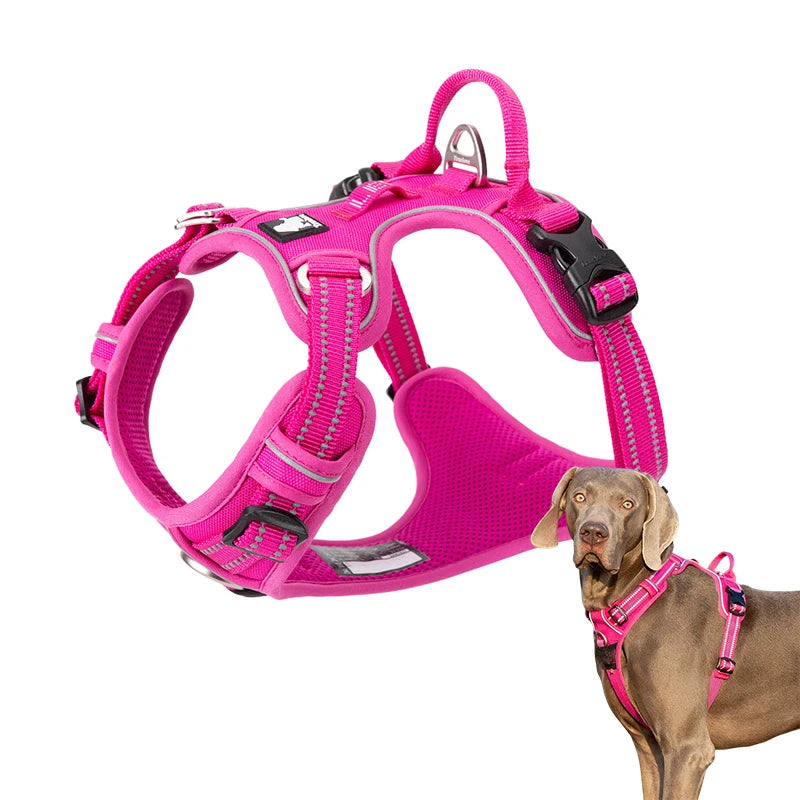 Winhyepet Reflective Padded Dog Training Vest With Adjustable Straps