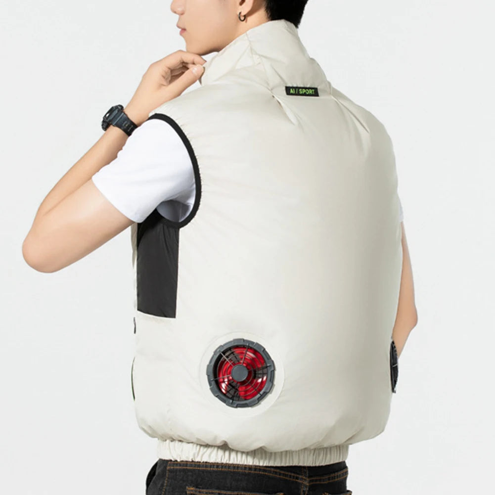 Shunmaii Cooling Vest USB Powered 3 Gear Fan For Summer