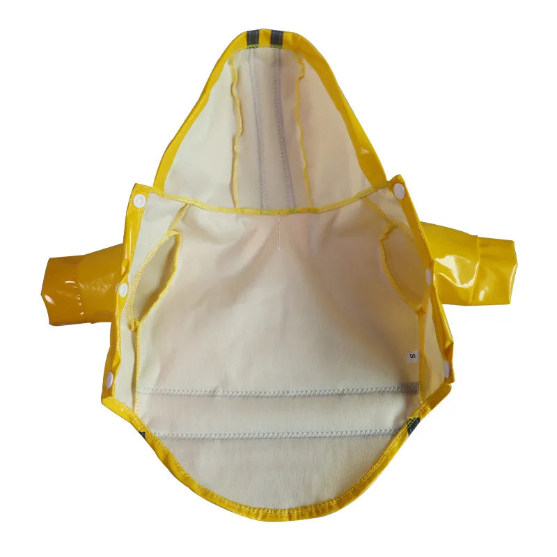 PU Waterproof Reflective Hoody Raincoat For Dogs And Cats