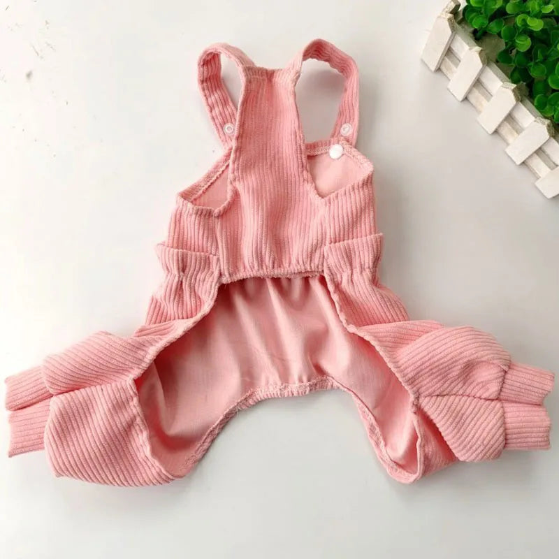 Durable Polyester Dog Jumpsuit Overalls With Straps